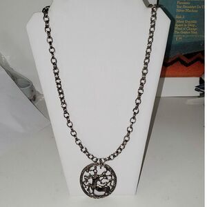A Sagittarius Zodiac Pendant Heavy Chain Astrological Centaur Archer Unisex
